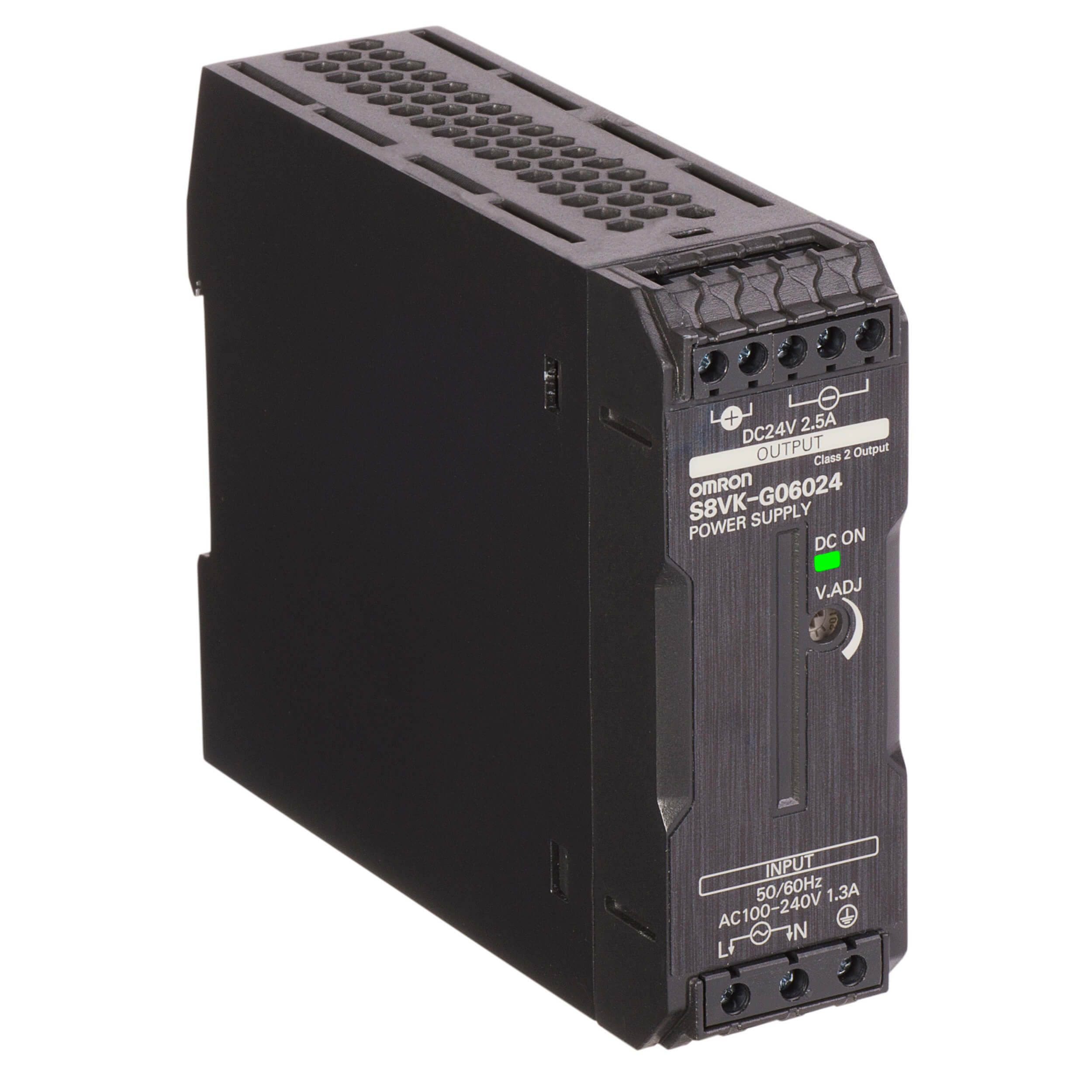 Omron S8vk-G06024 Dc Power Supply,24Vdc,2.5A,50/60Hz